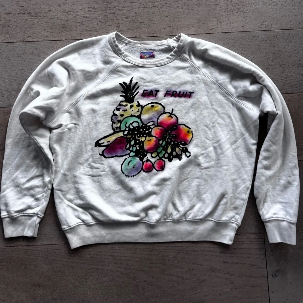 MOTHER White Cotton Sweatshirt | The Concert crew L